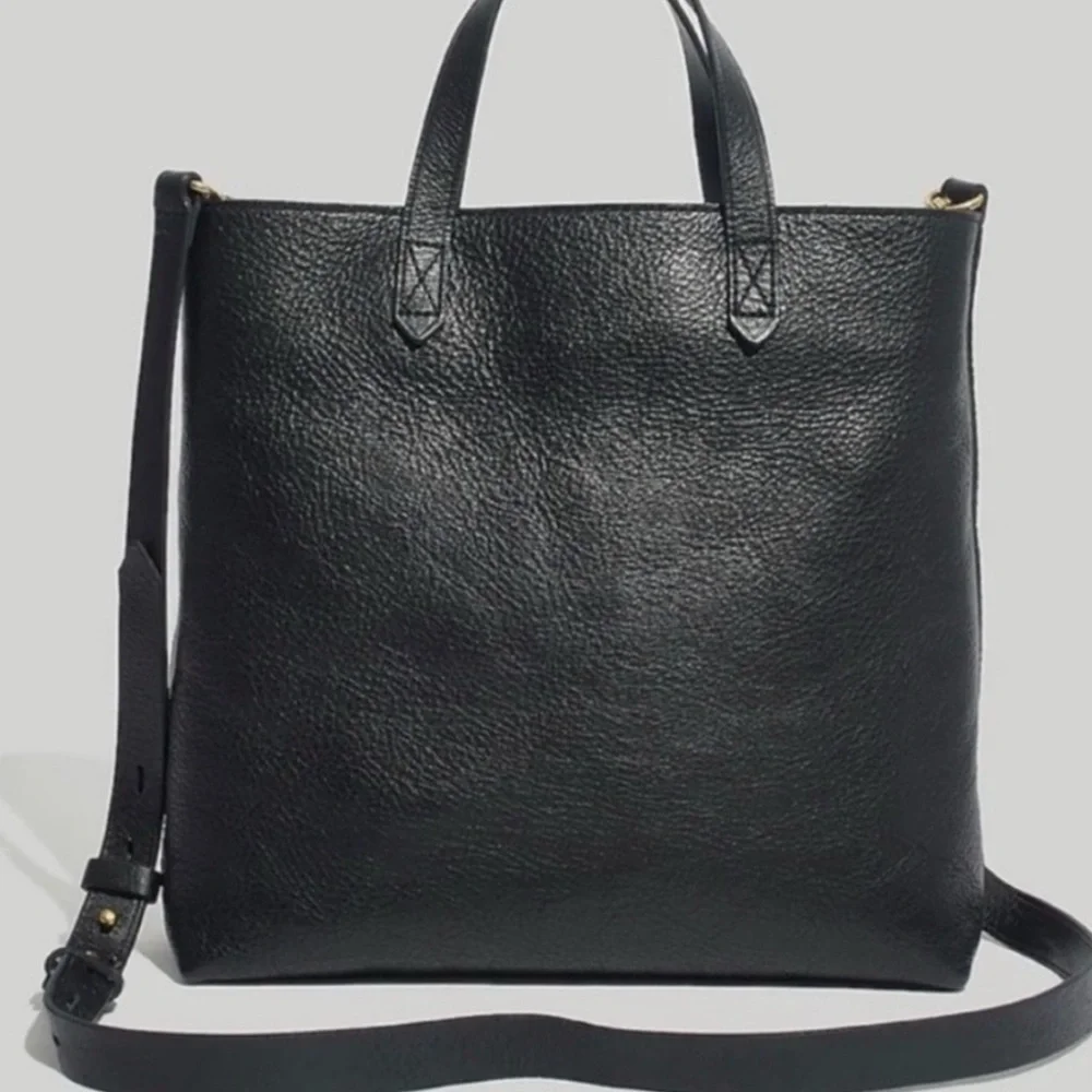 Madewell Crossbody Leather Zip-Up Medium Tote - Picture 2 of 16